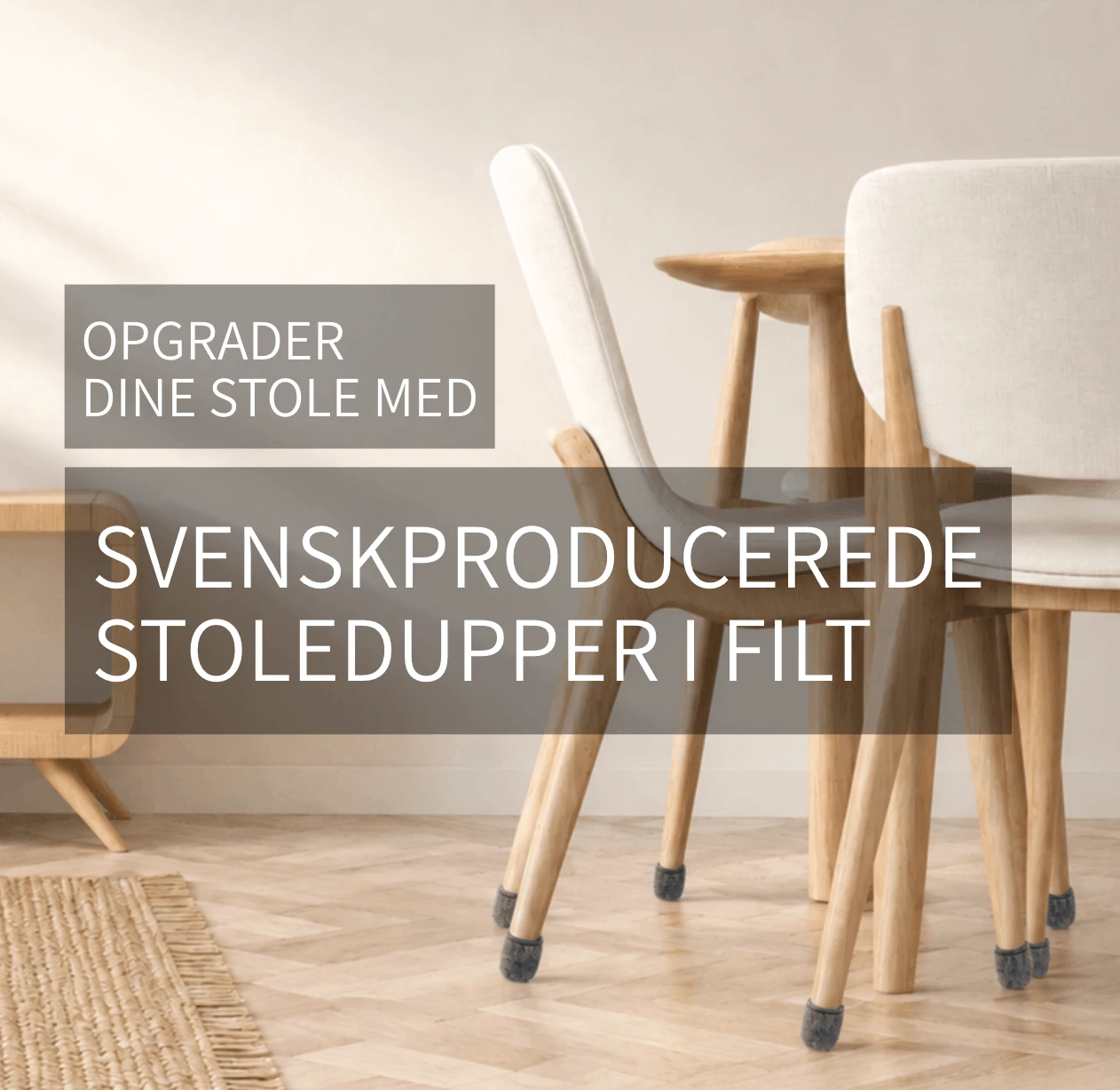 SVENSKPRODUCEREDE STOLEDUPPER I FILT